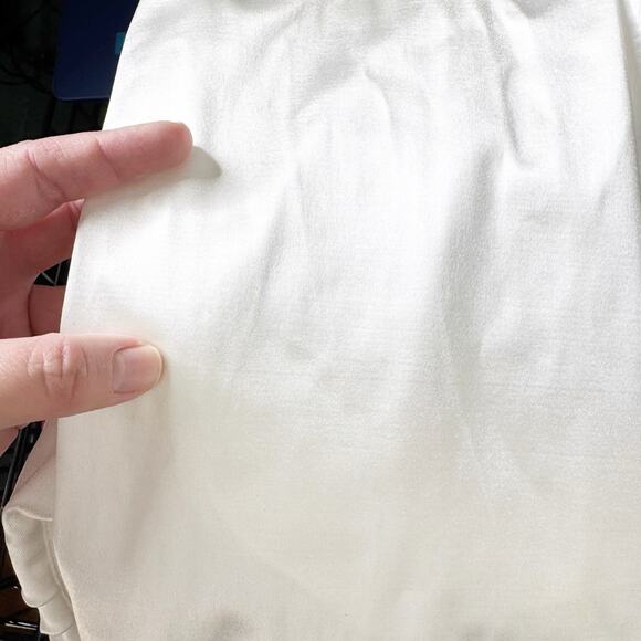 Windsor Lola High Slit White Satin Maxi Dress Bridal Event Sexy Dance NEW Size S - Picture 16 of 16